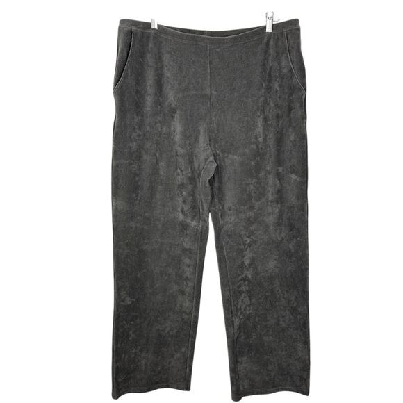 L.L. Bean Corduroy Ribbed Casual Pullon Lounge Pants Dark Gray Size XL - Picture 3 of 11